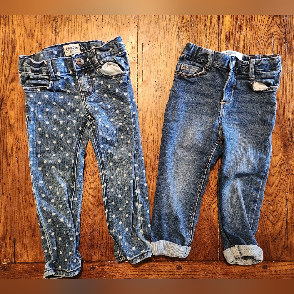 2t Jeans Bundle. Girls. Old Navy & Oshkosh